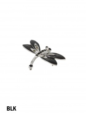 Rhinestone Dragonfly Brooch