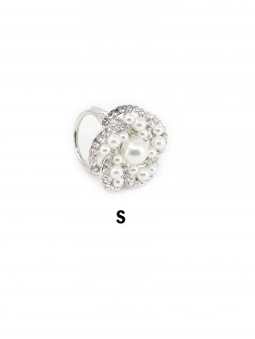 Flower Scarf Pendant/Ring W/ Pearl Flower Scarf Pendant/Ring W/ Pearl