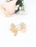 Rhinestone and Pearl Bowknot Brooch Clip