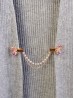 Clip on Rhinestone Butterfly Brooch/Sweater Link Clip