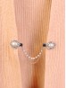 Clip on Rhinestone & Pearl Brooch/Sweater Link Clip