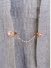Clip on Rhinestone Brooch/Sweater Link Clip