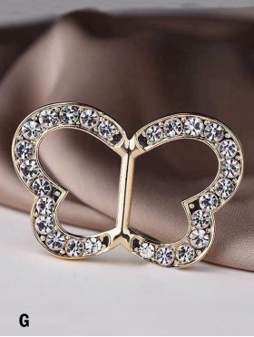 Multi Function Butterfly Rhinestone Clothing Ring