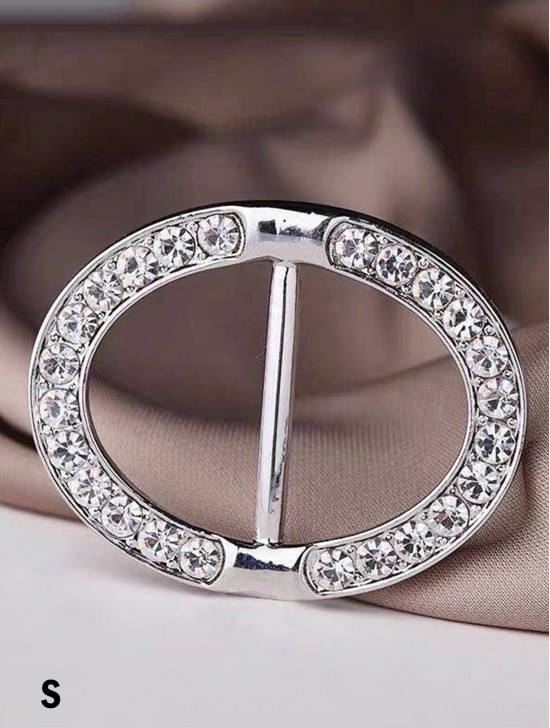 Multi Function Oval Rhinestone Clothing Ring