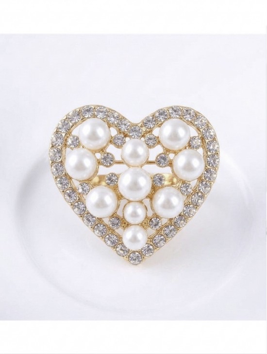 Flower Scarf Pendant/Ring W/ Pearl Flower Scarf Pendant/Ring W/ Pearl