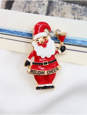 Santa Design Brooch
