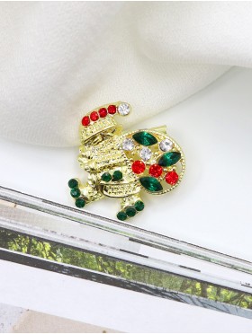 Santa Design Brooch