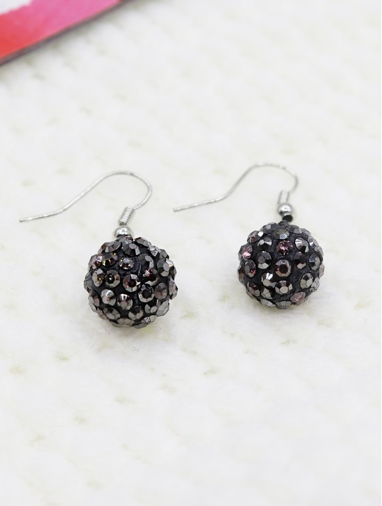 SHAMBALLA HOOK EARRINGS (LARGE)