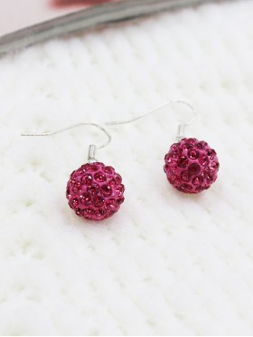 SHAMBALLA HOOK EARRINGS (LARGE)