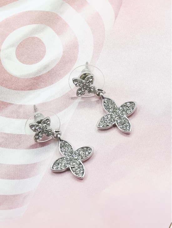 RHINESTONE CELTIC EARRING