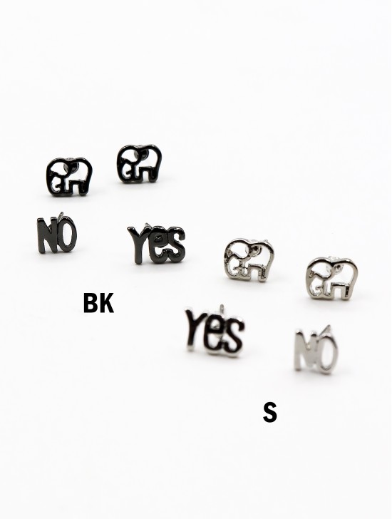 Elephant & Yes/No Earrings