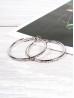 Stainless Steel Hoop Earrings With Rhinestone