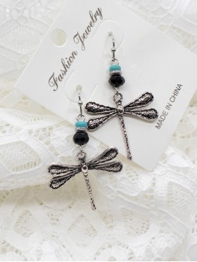 Dragonfly Earring (925 Silver)