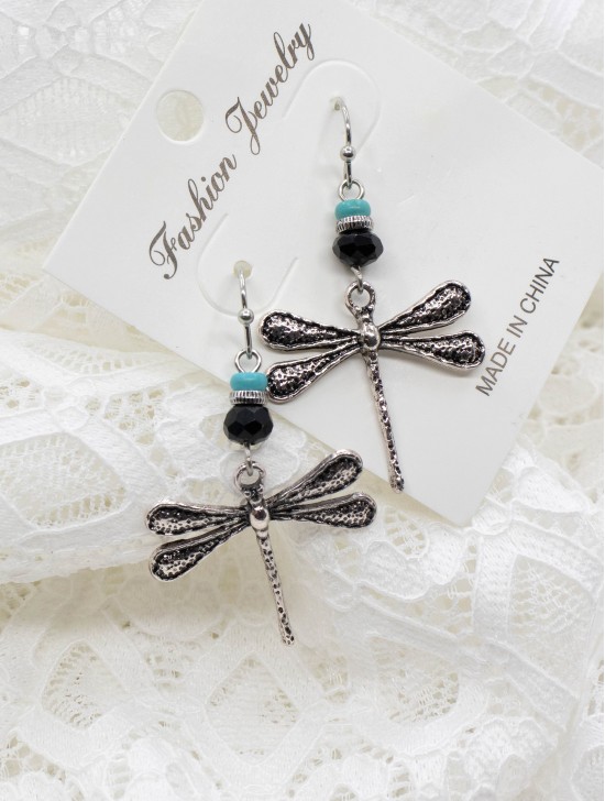 Dragonfly Earring (925 Silver)