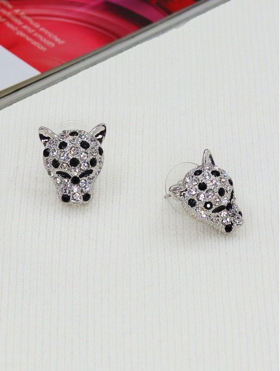 LEOPARD RHINESTONE EARRING