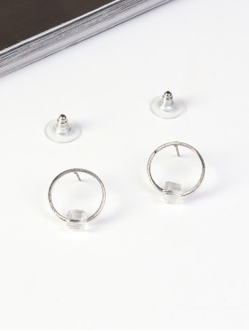 Circle Stud Earrings