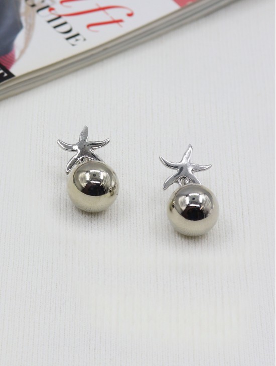 Star & Ball Drop Earrings