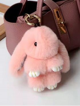 Cute Bunny Plush Key Chain