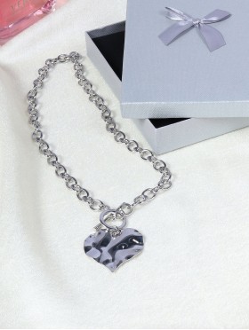 Heart Iron Chain Necklace