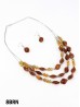 Fashion Diamond Beads Necklace and Earrings Set