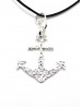 Rope Necklace W/ Anchor Pendant