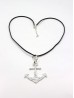 Rope Necklace W/ Anchor Pendant