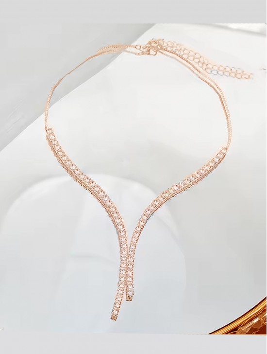 Fashion Rhinestone Necklace 