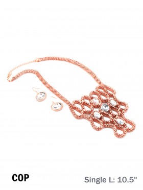 ABSTRACT STATEMENT NECKLACE WITH EARRING SET ABSTRACT STATEMENT NECKLACE WITH EARRING SET