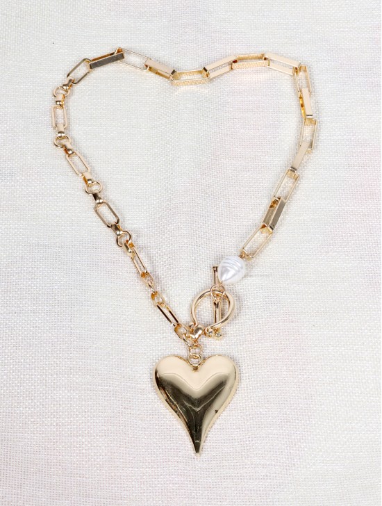 Heart Iron Chain Necklace Heart Iron Chain Necklace