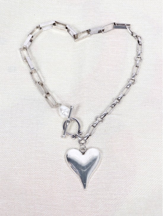Heart Iron Chain Necklace Heart Iron Chain Necklace