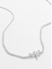 Dragonfly Pendant Rhinestone Necklace 