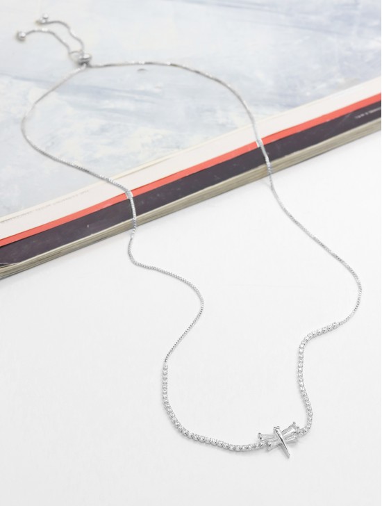 Dragonfly Pendant Rhinestone Necklace 
