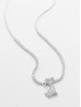 Cat Pendant Rhinestone Necklace 