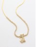 Cat Pendant Rhinestone Necklace 