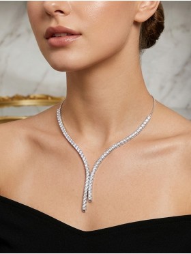 Fashion Rhinestone Necklace 