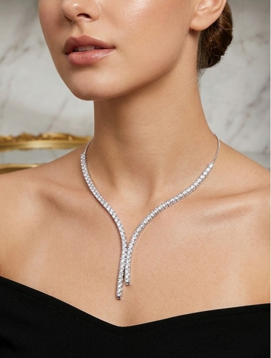 Fashion Rhinestone Necklace 