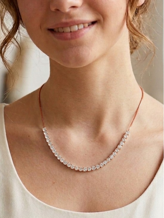 Fashion Rhinestone Necklace 