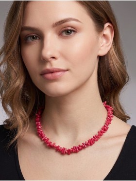 Stick Spike Choker Beads Strand Necklace