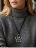 Rope Necklace W/ Flower Pendant