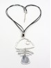 Rope Necklace W/ Fish Pendant