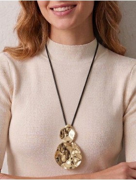 Rope Necklace W/Gourd