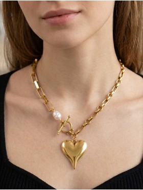 Heart Iron Chain Necklace