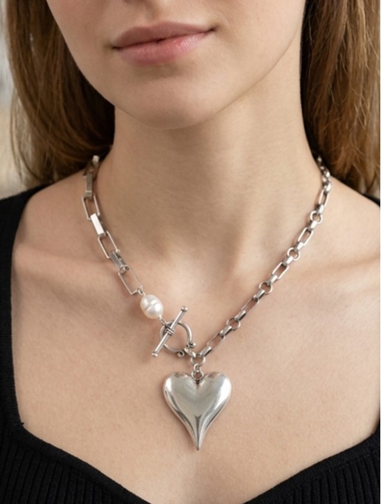 Heart Iron Chain Necklace