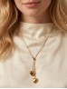 Chain Necklace W/ Hearts Pendant