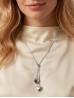 Chain Necklace W/ Hearts Pendant