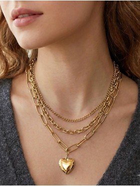 Heart Link Necklace 