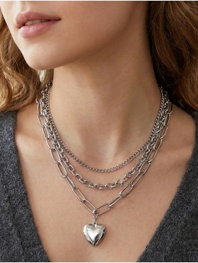 Heart Link Necklace 
