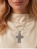 Chain Necklace W/ Cross and heart