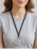 Rope Necklace W/ Silver Tree Pendant