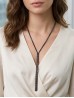 Rhinestone Tassels Fashion Necklace